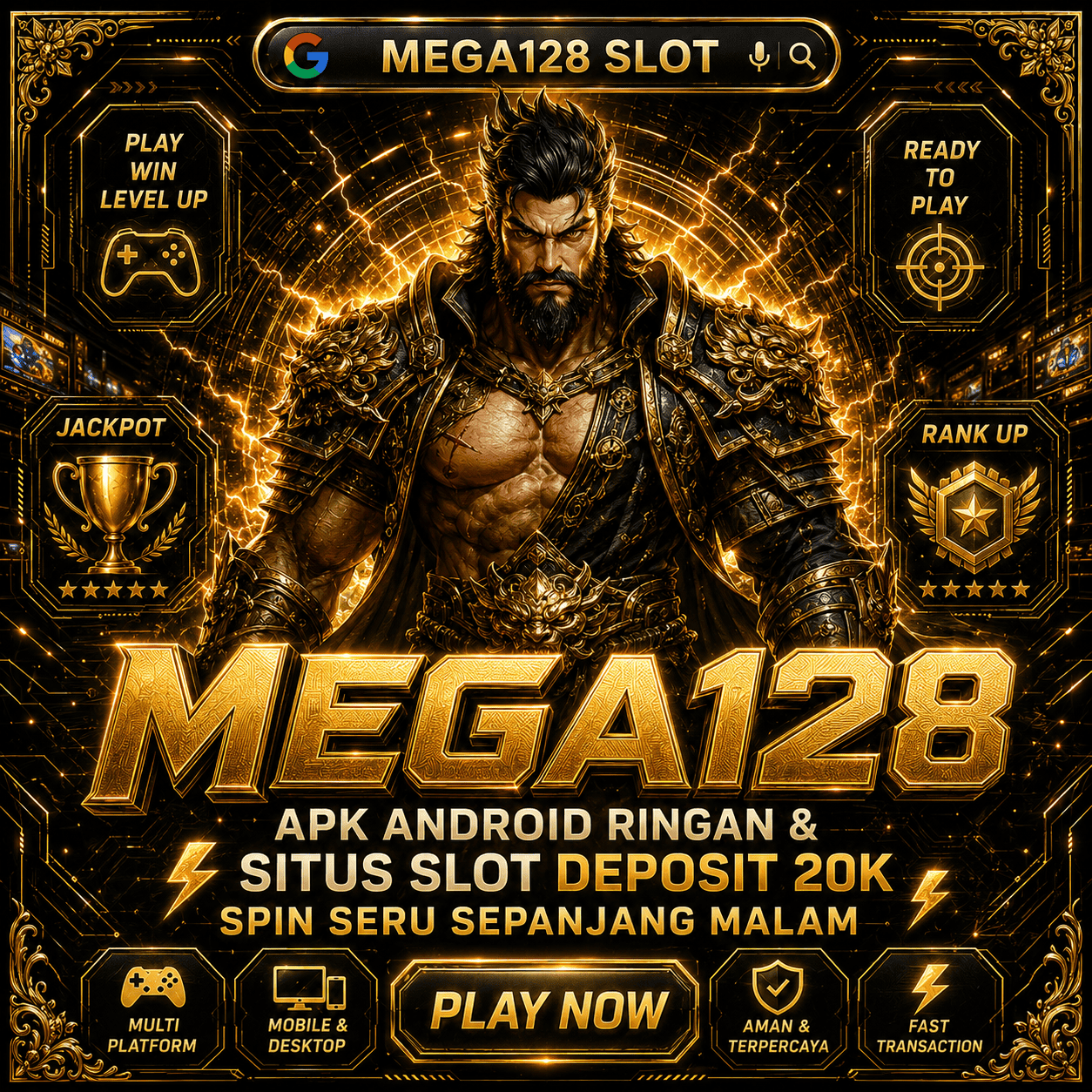 MEGA128 ⚡️ APK Android Ringan & Situs Slot Deposit 20K Spin Seru Sepanjang Malam